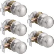 RRP £47.99 Probrico Brushed Nickel Passage Door Knobs, Interior Door Knobs, Keyless Door Knobs for