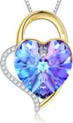 RRP £34.99 Valentines Gift LEKANI Forever Love You Jewellery for Women Necklace with Crystal from