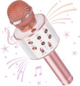 RRP £90 Set of 6 x Wowstar Wireless Microphone, Karaoke Bluetooth Microphone for Kids Adults,