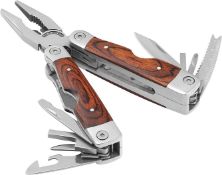 RRP £24.99 Rosewood Multitool UK Legal Blade, Tough Belt Pouch, Needle & General Pliers, Wirecutter,