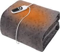 RRP £39.99 OMERAI Electric Blanket Soft Heated Blanket Single Electric Blankets with Elastic