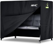 RRP £130, Lot of 3 x Awnic Garden Furniture Covers Waterproof Windproof Anti-UV Heavy Duty Fabric