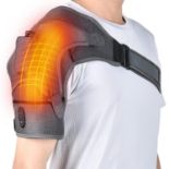 RRP £49.99 EDIFOLLY Heating Shoulder Wrap with Vibration Massager, Electric Heated Shoulder