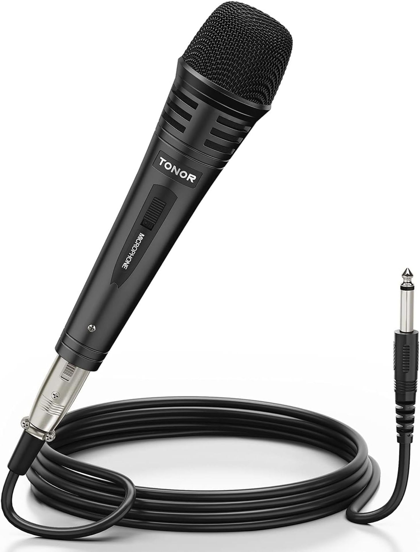RRP £120 Set of 6 x TONOR Dynamic Karaoke/ Speaker Microphone with 16.4ft XLR Cable, Metal