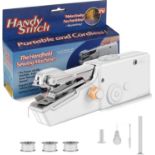 RRP £84 Set of 7 x Handheld Sewing Machine, Mini Cordless Portable Electric Sewing Machine-