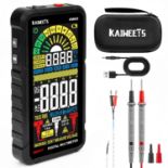 RRP £52.99 KAIWEETS Digital Multimeter Smart, 4.7-Inch Full Screen Multi Meter Rechargeable Tester