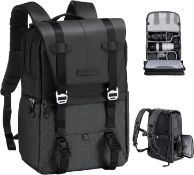 RRP £77.99 K&F Concept 3-in-1 Camera Backpack Fully Open + Side Open Photography Bag for 1