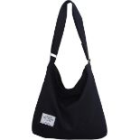 RRP £120 Set of 10 x ZhengYue Hobo Bag, Women's Canvas Handbag Crossbody Bag Beach Bag Simple