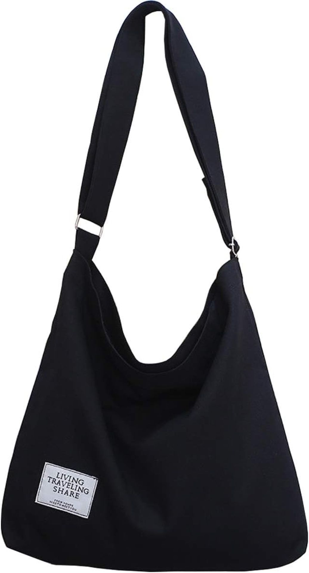 RRP £120 Set of 10 x ZhengYue Hobo Bag, Women's Canvas Handbag Crossbody Bag Beach Bag Simple