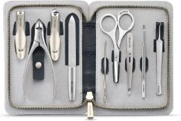 RRP £49.99 MR.GREEN Manicure Set 9 in 1,Professional Pedicure kit,Stainless Steel Manicure Kit,