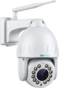 RRP £139.99 SV3C PTZ WiFi Security Camera Outdoor Wireless 15X Optical Zoom Auto Tracking 5MP