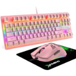 RP £45.99 UK Layout 60% Mechanical Keyboard Wired USB C 14 Chroma RGB Backlit Gaming Keyboard +