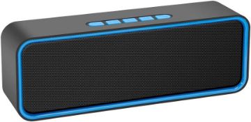 Portable Wireless Speaker, Wireless 5.0 Mini Speaker with 3D Stereo Hi-Fi Bass, Built-in 1500 mAh