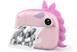 RRP £39.99 HiMont Kids Camera Instant Print, Digital Camera for Kids with No Ink Print Paper