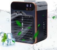 Portable Air Conditioner-4000mAh Rechargeable Office Air Conditioner in Three Speeds&Spray Speed,