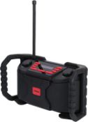 RRP £69.99 Worksite DAB/DAB+ & FM Radio by Labgear, Rugged Water-Resistant Bluetooth Speaker, Stereo