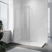 RRP £134.99 ELEGANT 900x1900mm Bathroom Walkin Shower Screen Wet Room Enclosure Cubicles 8mm Clear