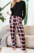 RRP £22.99 Lovasy Pyjamas for Women Super Soft Ladies Pyjamas Long Sleeve Pjs 2 Pieces with Pockets,