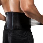 RRP £85 Set of 5 x BraceUP Back Support Belt for Men and Women - Breathable Waist Lumbar Support