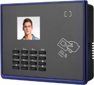 RRP £89.99 Time Attendance Machine, 125KHz RFID 2.4in TFT USB Card & Password Access Control