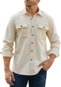 RRP £120, Lot of 6 x Elegancity Men's Flannel Shirt Regular Fit Long Sleeve Casual Shirts Button
