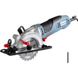 RRP £49.99 WORKPRO Mini Circular Saw 750W 4700RPM for Wood, Metal, Tile and Plastic Cutting