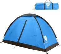 RRP £59.99 Night Cat Camping Tent 2 Person Man Waterproof Backpacking Tents Easy Setup Lightweight