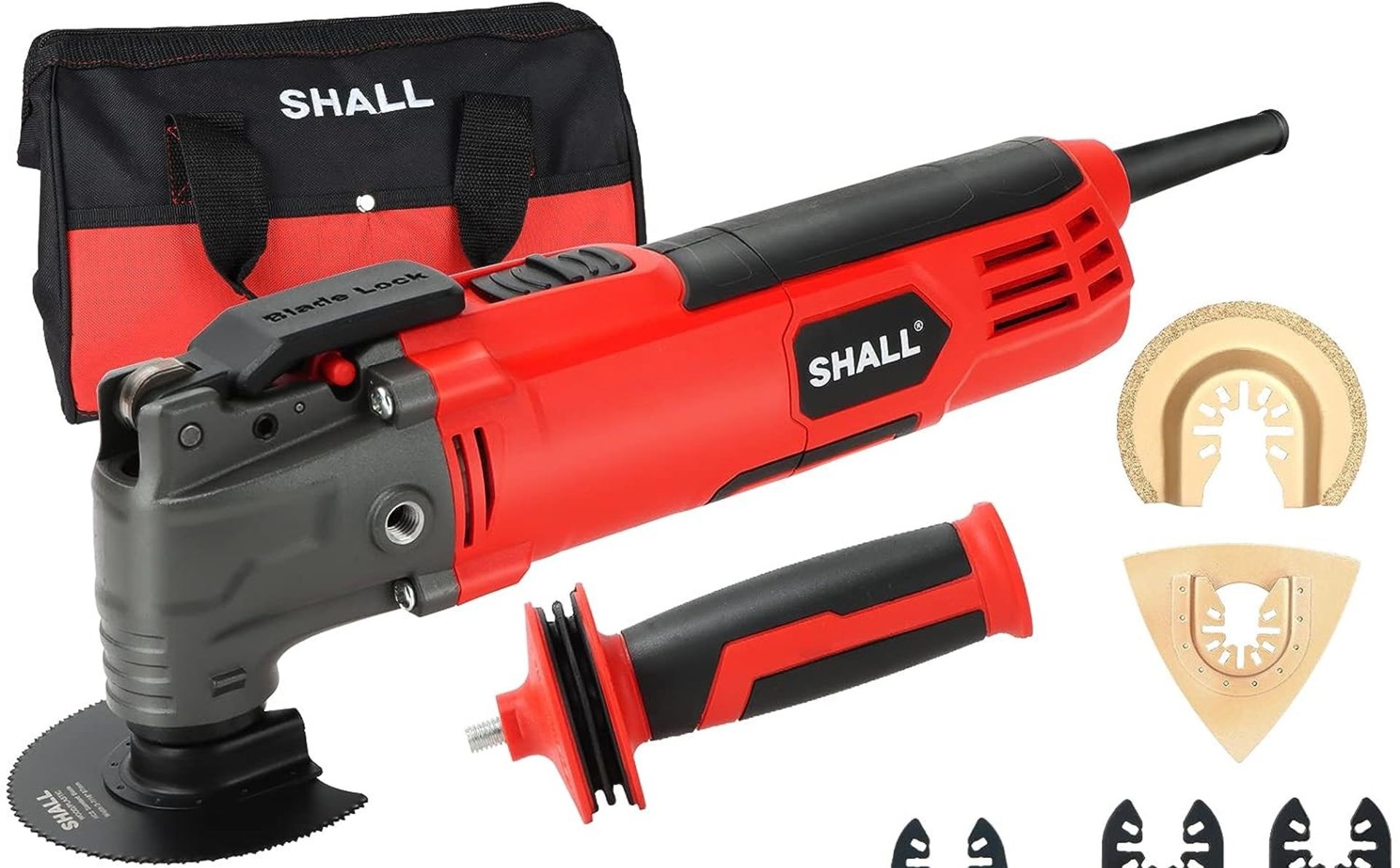 RRP £53.99 SHALL Oscillating Tool, 500W Oscillating Multitool Kit with 5° Oscillation Angle, Quick