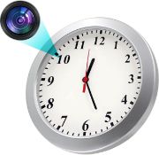 RRP £48.99 Hidden Spy Clock Camera 1080P HD Spy Camera Clock Mini Video Recorder with Loop Recording