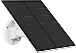 5W Solar Panel for Wireless outdoor Security Camera Compatible with DC 5V Rechargeable Battery