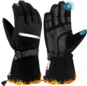 RRP £70 Set of 7 x LERWAY Thermal Winter Warm Ski Gloves: Waterpoof Windproof Touch Screen Gloves