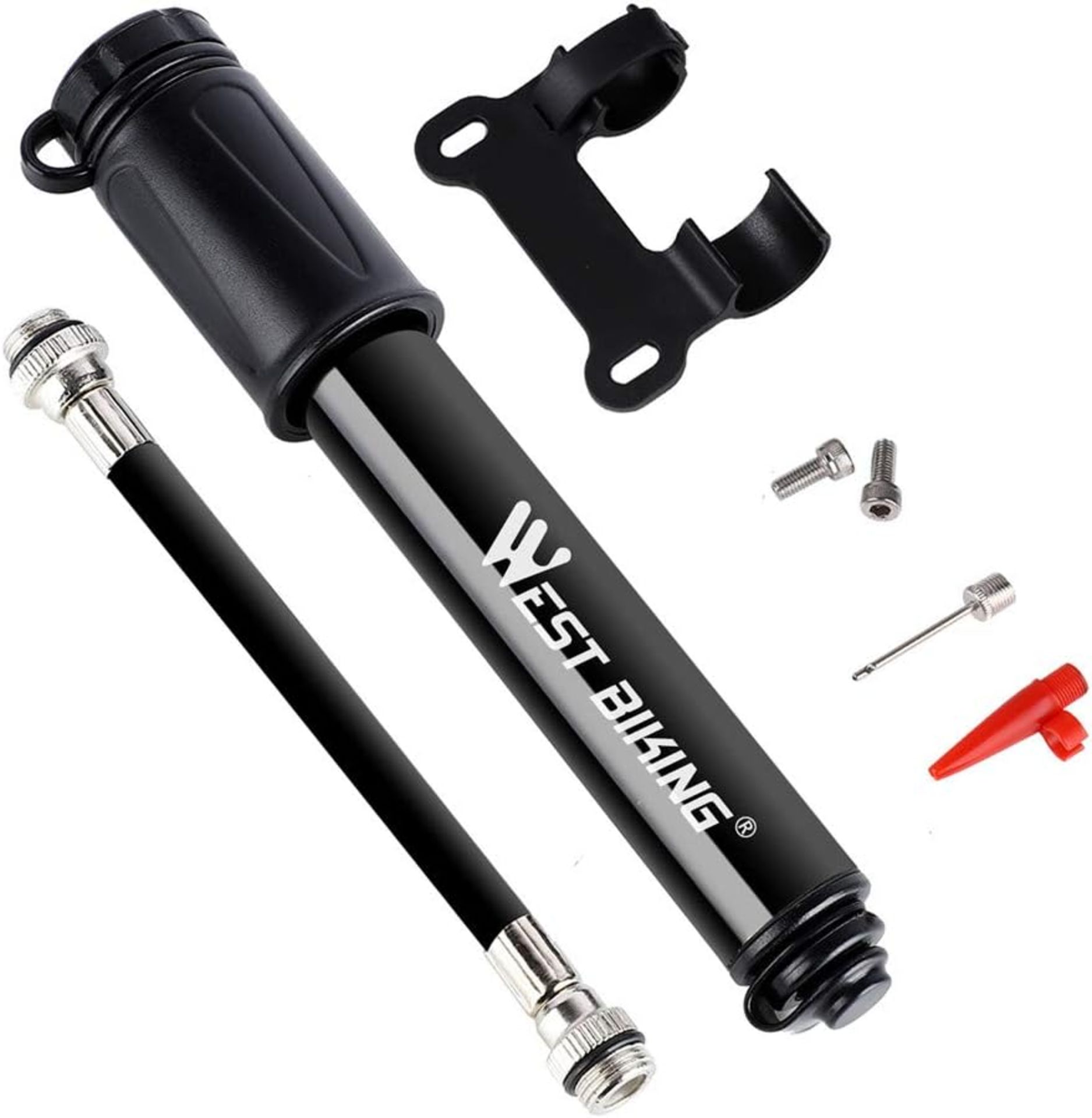 RRP £36 Set of 3 x Bike Pump,Aluminum Alloy Portable Mini Bicycle Tire Air Pump,Super Fast Tyre