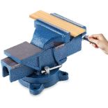 RRP £69.99 Heavy Duty Table Vice, Swivel Workshop Bench Vice Clamp, 6 Inch 150mm 12Kg Universal