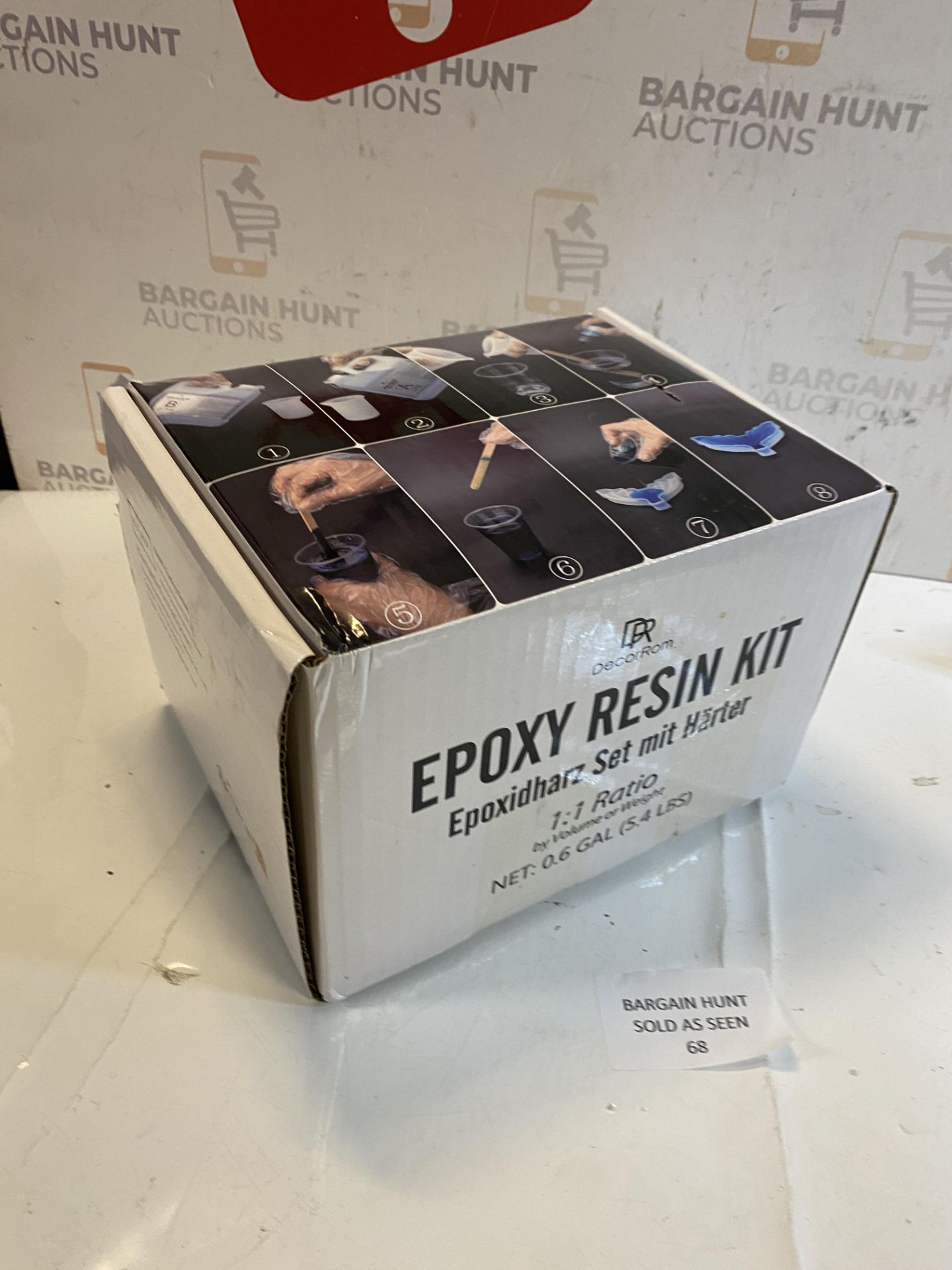 RRP £44.99 Epoxy Resin - 100oz / 2.6L Crystal Clear Epoxy Resin Kit for Casting and Coating, Table