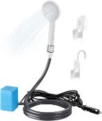 AUTOPkio Portable Shower Camping Shower, 12V 24V Car Shower Outdoor Shower Kit with Upgraded Pump