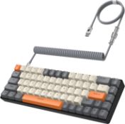 RRP £47.99 YINDIAO T8 60% Gaming Keyboard,68 Keys Compact Mini Wired Mechanical Keyboard with 18