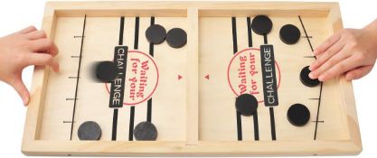 RRP £40 Set of 2 x KETIEE Fast Sling Puck Game Paced, Tabletop Games for Parent-child Interactive