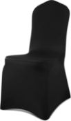 RRP £169 GLOBAL GOLDEN Chair Covers 100-Pack Removable Washable Dining Stretch Chair Covers