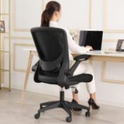 RRP £139 KERDOM Ergonomic Office Chair, Breathable Mesh Desk Chair, Lumbar Support Computer Chair