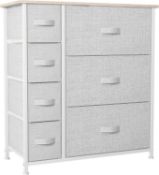 RRP £79.99 YITAHOME Chest of Drawers, Non-Woven Fabric 7-Drawer Storage Organizer Unit, Sturdy Steel
