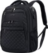 RRP £37.99 KROSER Laptop Backpack 17.3 Inch Large Travel Computer Backpack Water-Repellent Daypack