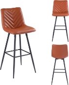 RRP £89.99 PS Global Venice Barstool Luxurious Faux Leather Upholstery Elegant Barstool For