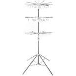 RRP £47.99 Hershii 3 Tiers Clothes Drying Rack Collapsible Indoor Outdoor Garment Airer Stand