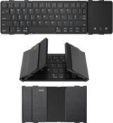 RRP £36.99 Bluetooth Keyboard Foldable with Touchpad, Wireless Folding Keyboard (Wireless