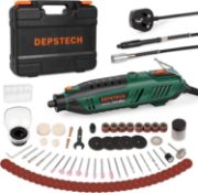 RRP £45.99 DEPSTECH Rotary Tool Kit, 200W Rotary Multi Tool 6 Variable Speed 10000-40000RPM with