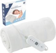 RRP £29.99 CUQOO Premium Heated Blanket with 3 Heat Setting & LED Indicator Light – 135 x 120cm