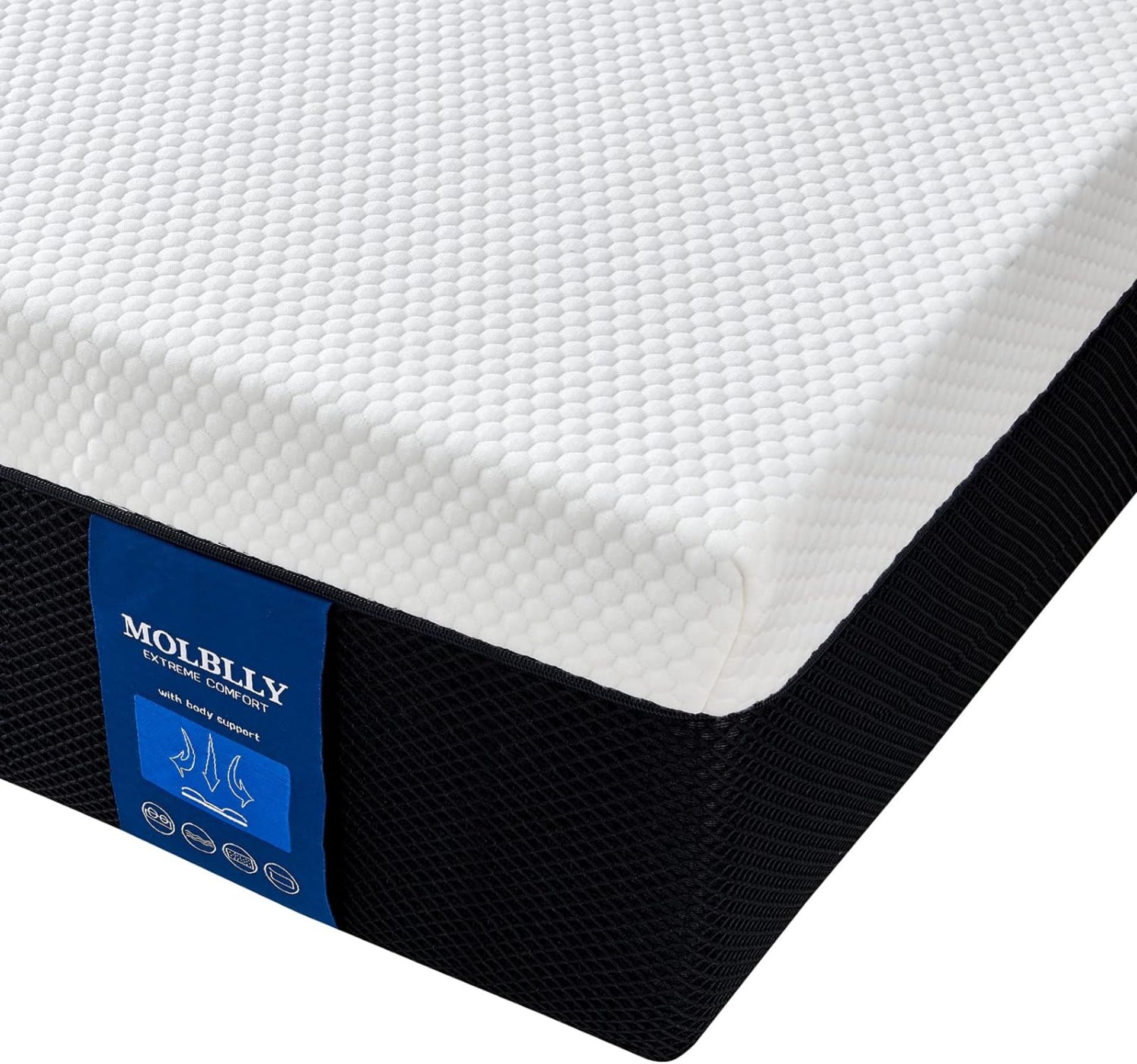 Molblly Single Mattress,Single Memory Foam Mattress,Breathable Mattress Medium Firm with Soft Fabric