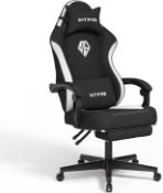 RRP £189 SITMOD Gaming Chair with Footrest-Computer Ergonomic Video Game Chair-Backrest and Seat