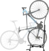 RRP £49.99 CyclingDeal Upright Bike Stand - Premium Quality Vertical & Horizontal Adjustable Bicycle