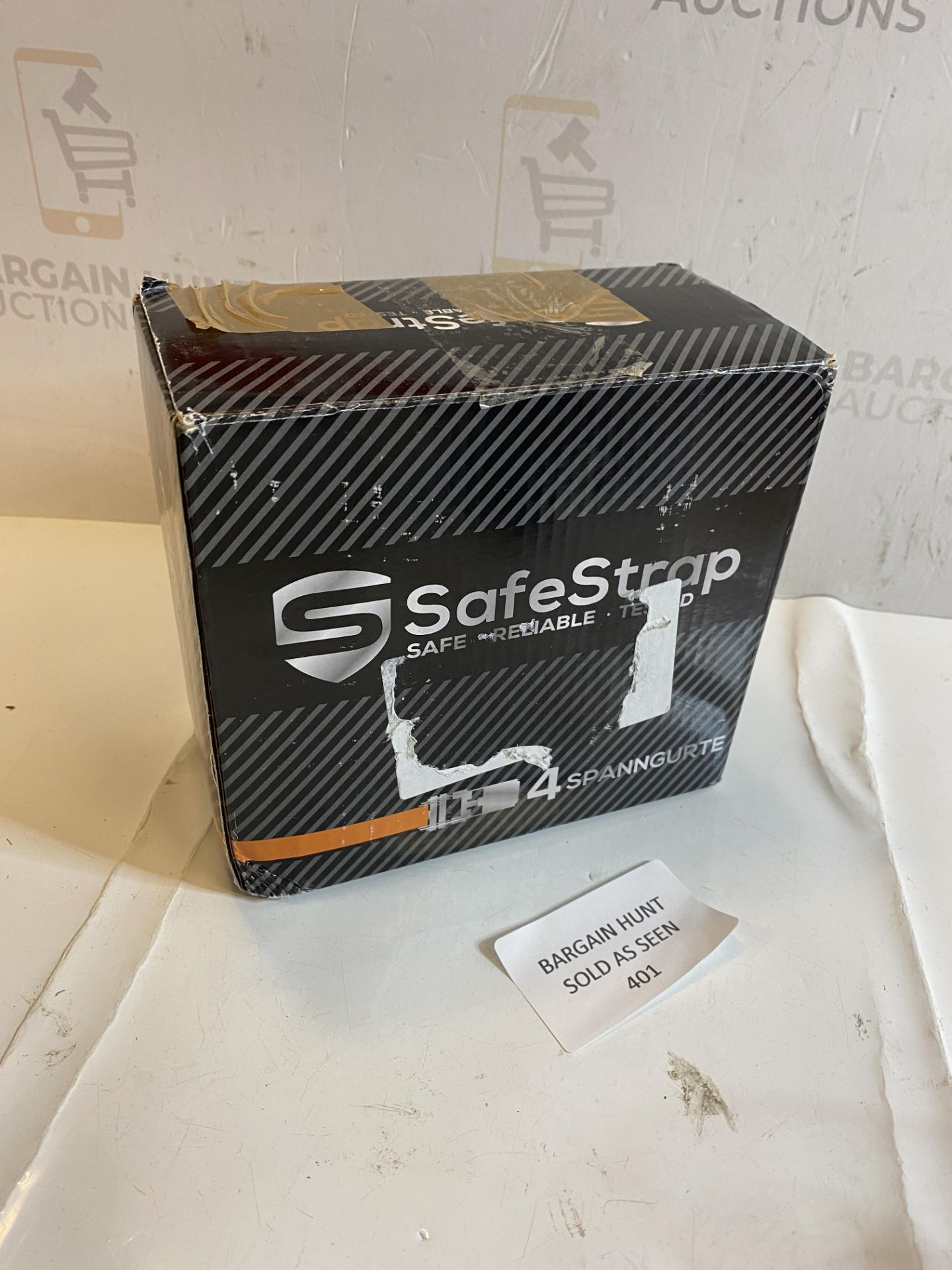 RRP £25.99 SafeStrap Extremely Robust Tie Down Ratchet Straps - 1600kg capacity - 4 Pack 6m - EN - Image 2 of 2